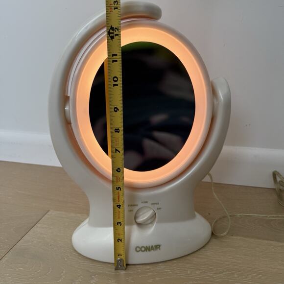 Vintage 80s 90s Conair Two-Sided Oval Lighted Makeup Mirror Retro Vanity - Picture 5 of 5